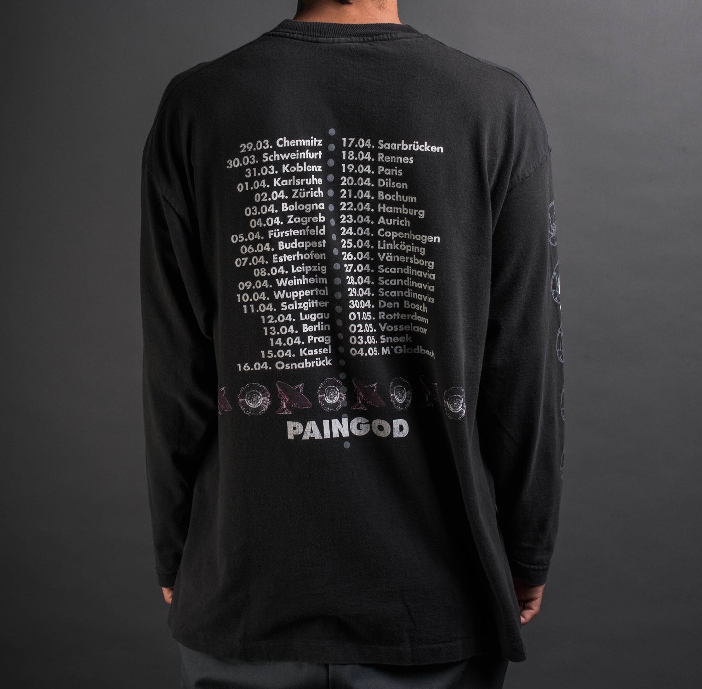 Vintage 1997 Paingod European Tour Longsleeve