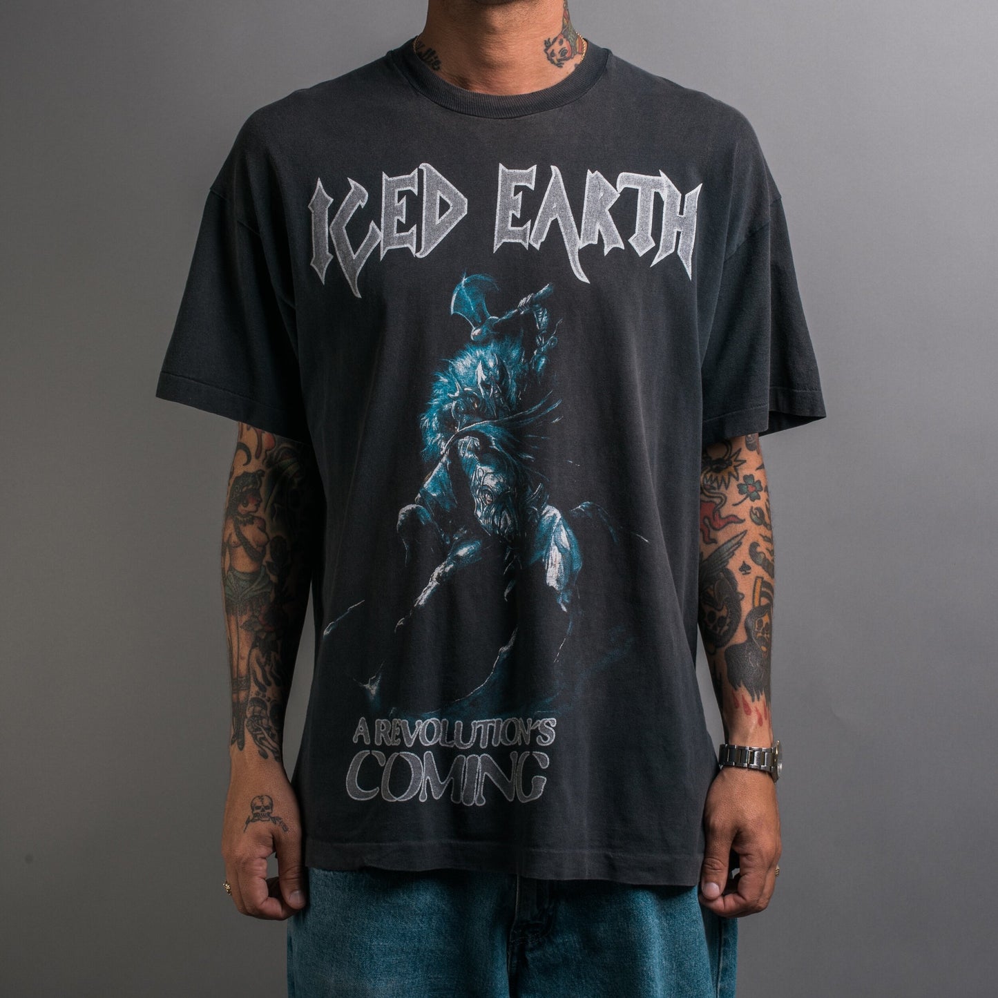 Vintage 90’s Iced Earth Burn ‘Em Down T-Shirt