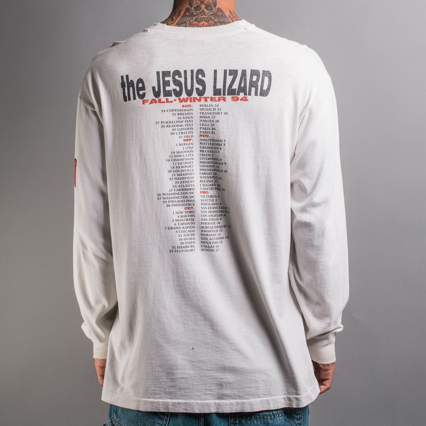 Vintage 1994 The Jesus Lizard Tour Longsleeve