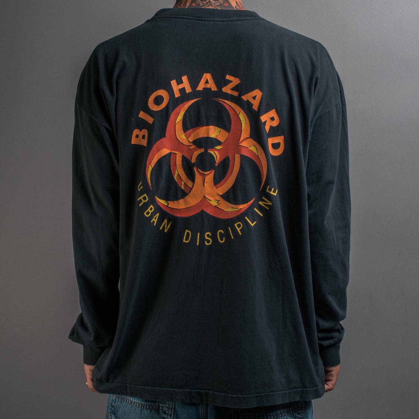 Vintage 90’s Biohazard Urban Discipline Embroidery Longsleeve