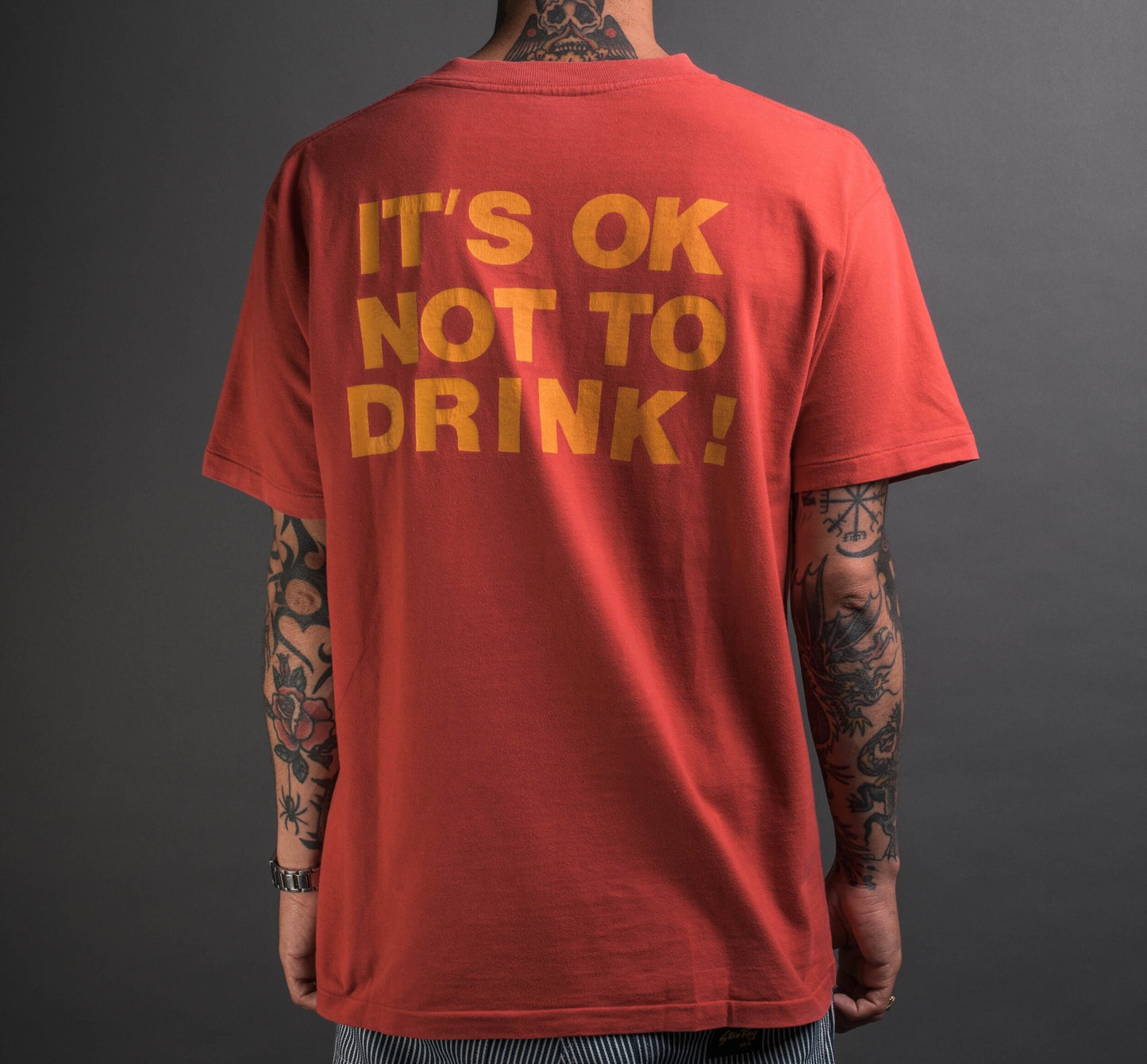 Vintage 90’s It’s Okay Not To Drink PPP Fanzine Boot T-Shirt