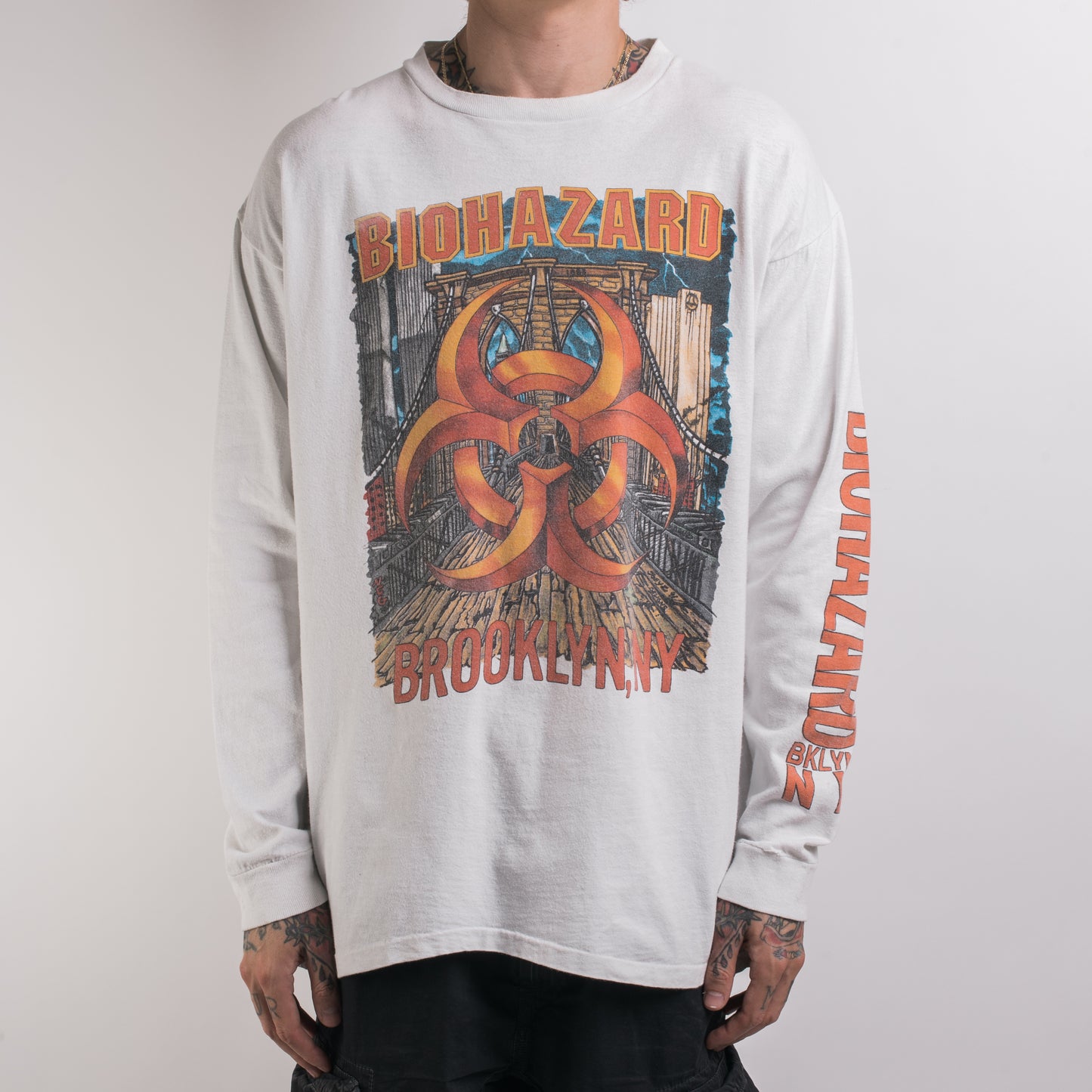 Vintage 1991 Biohazard Escape From New York Tour Longsleeve