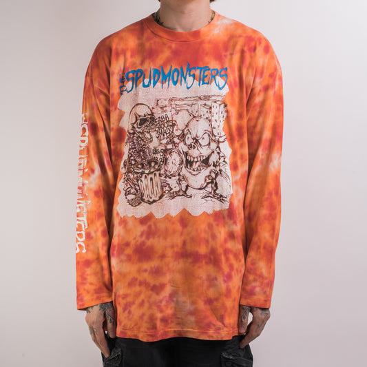 Vintage 1993 The Spudmonsters Stop The Madness Tour Tie Dye Longsleeve