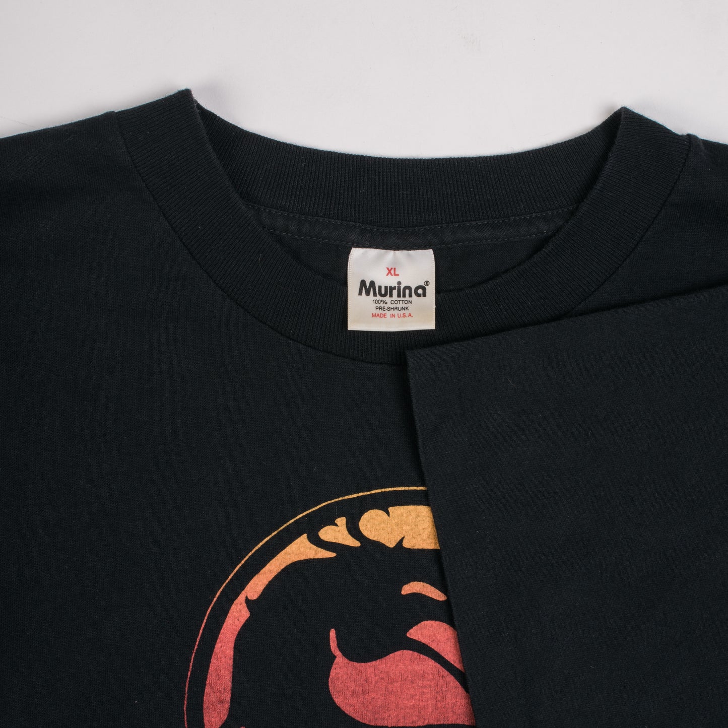 MORTAL KOMBAT T-shirt 1993 KANO Tee one sided Black GILDAN T SHIRT