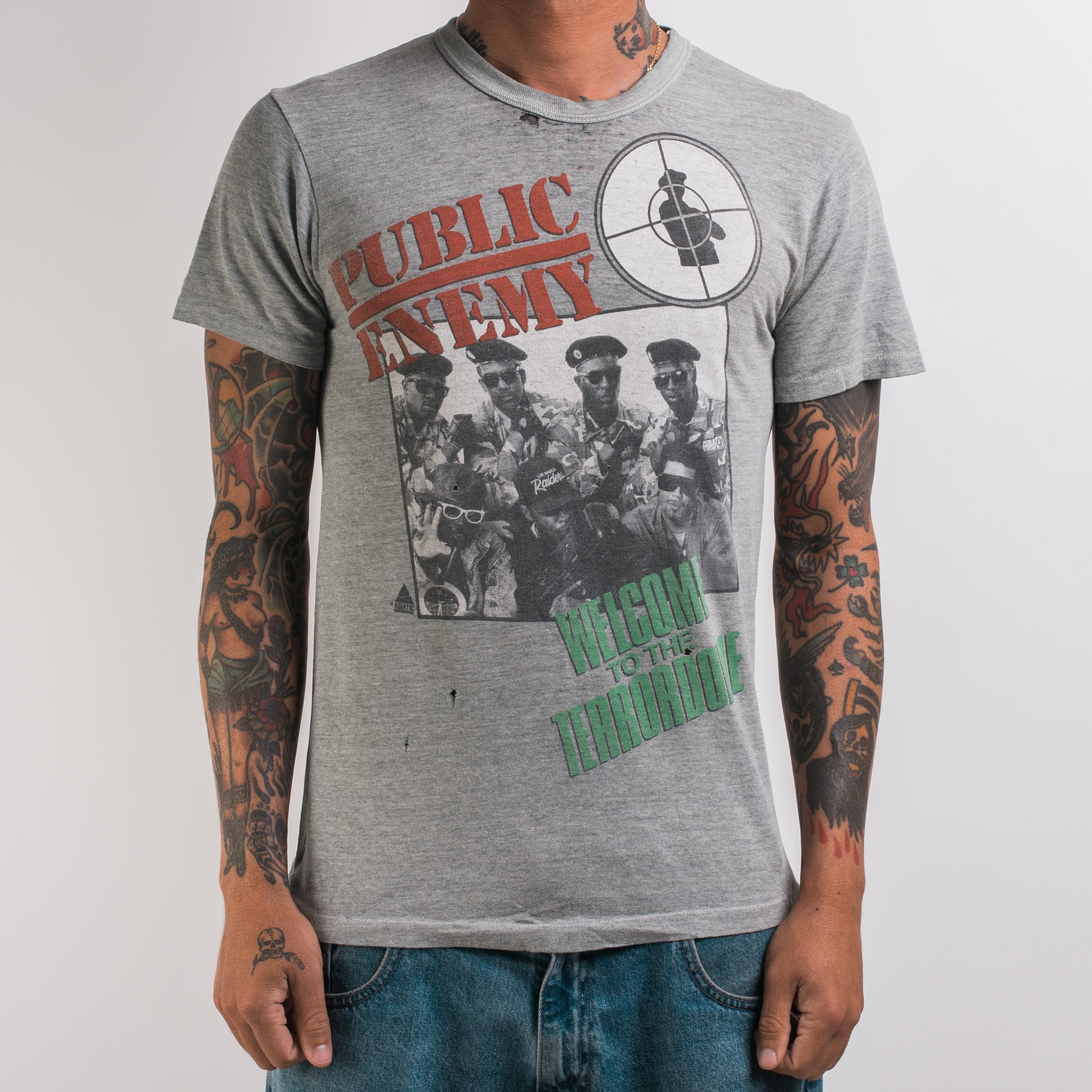 Vintage 80's Public Enemy Welcome To The Terrordome T-Shirt