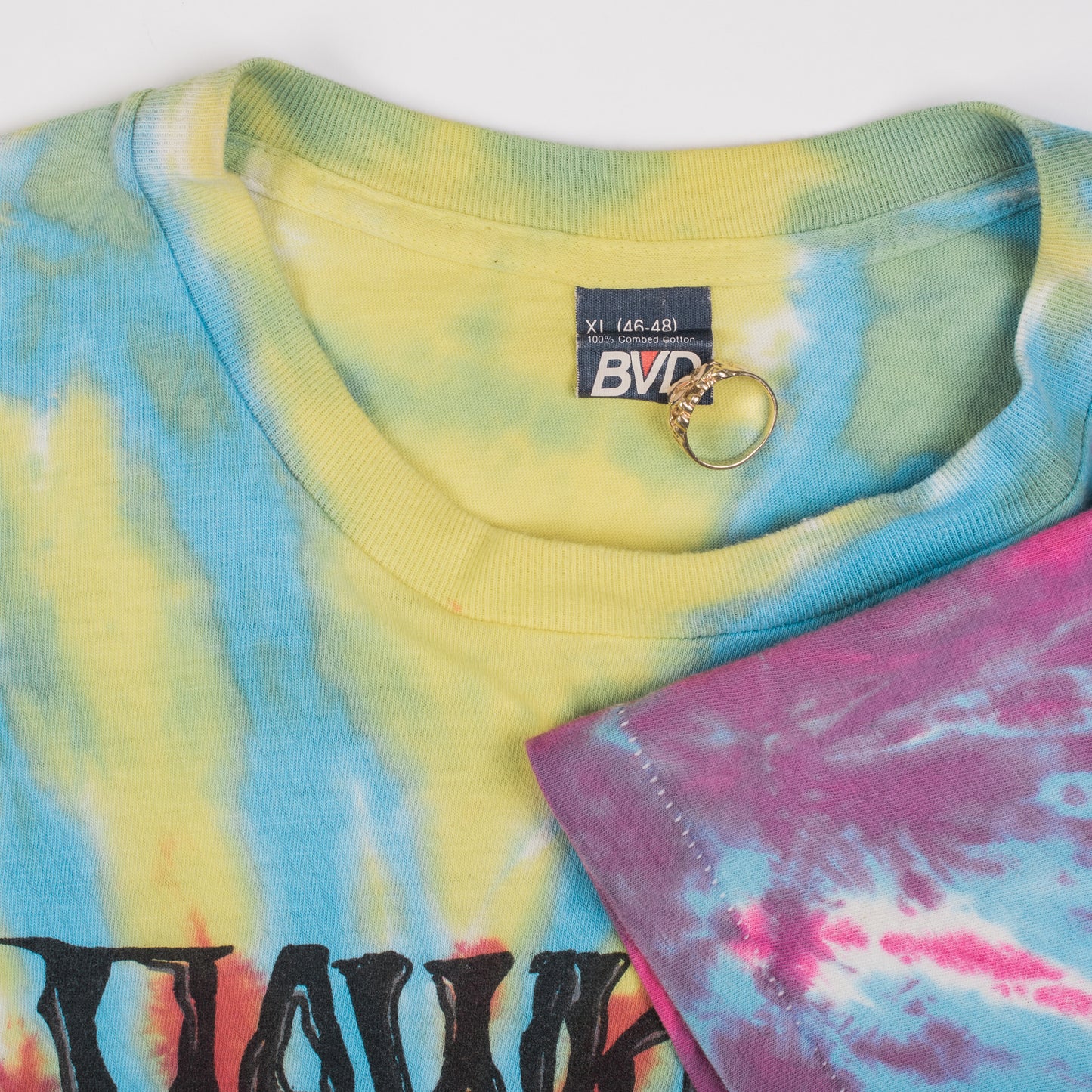 Vintage 1990 Hawkwind Space Bandits Tour Tie Dye T-Shirt