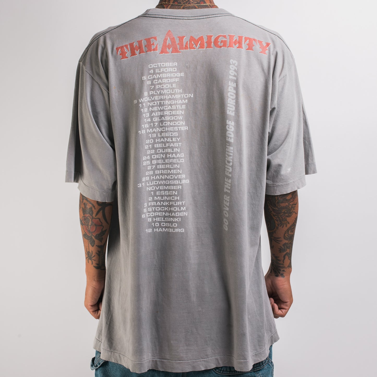 Vintage 1993 The Almighty Powertrippin Tour T-Shirt