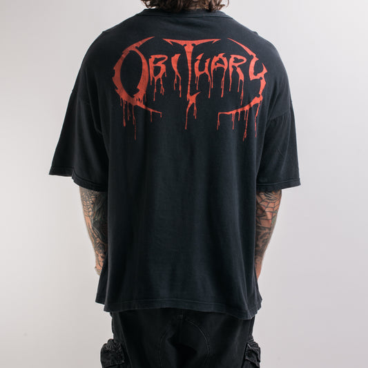 Vintage 90’s Obituary Pile Of Skulls T-Shirt