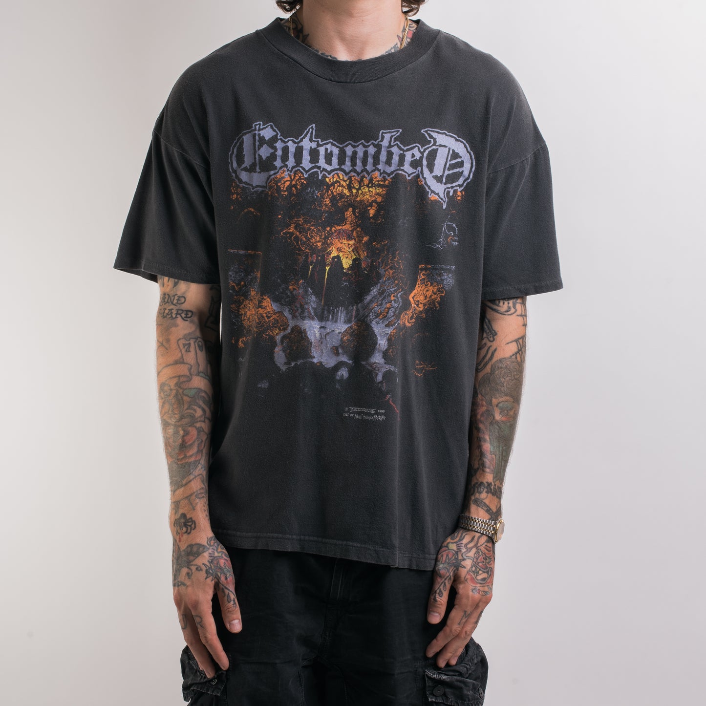 Vintage 1990 Entombed Clandestine T-Shirt