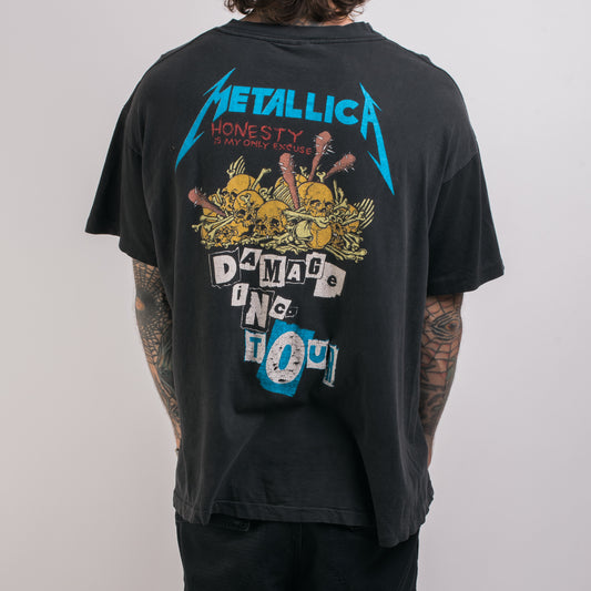 Vintage 1989 Metallica Damage Inc Tour T-Shirt