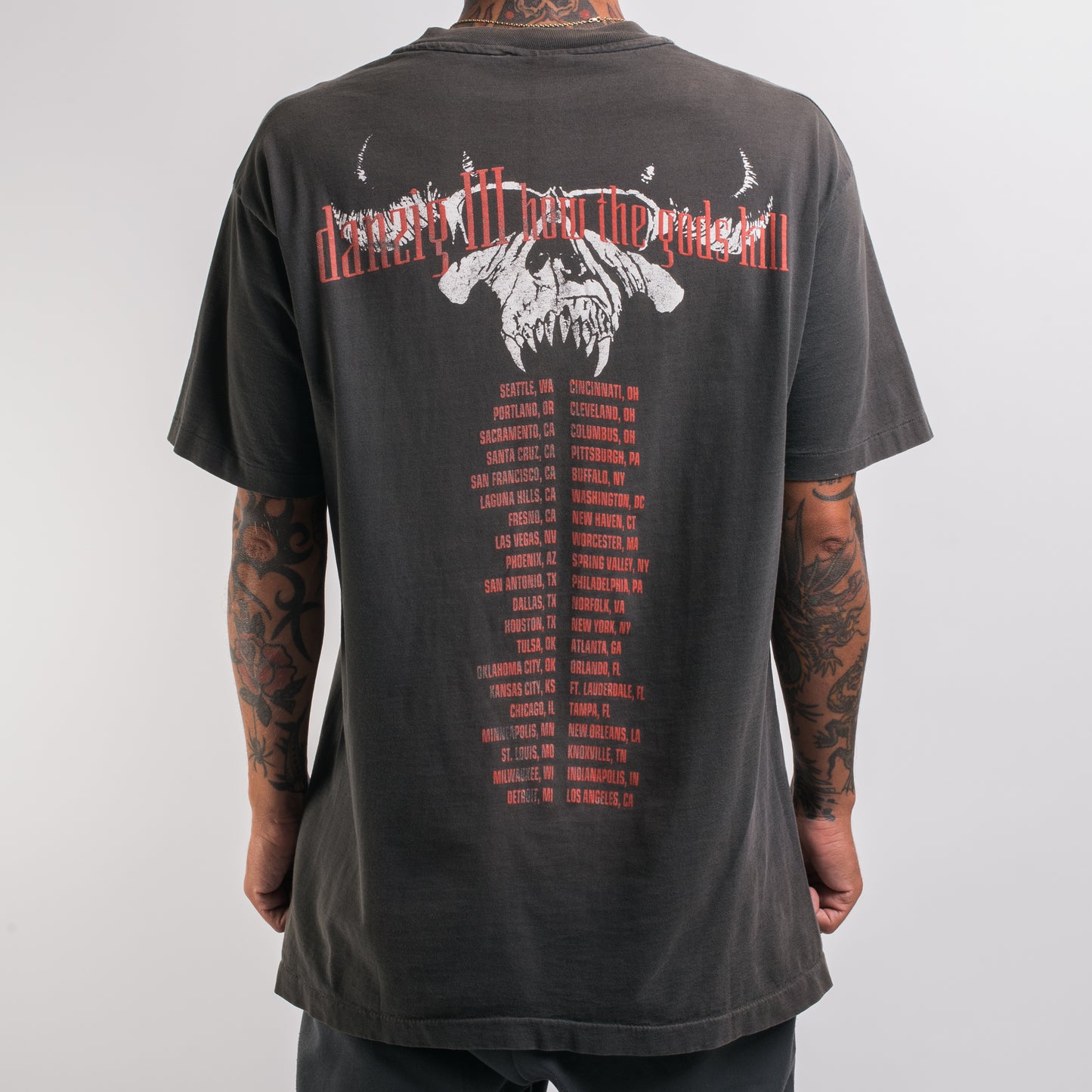 Vintage 1992 Danzig How The Gods Kill Tour T-Shirt