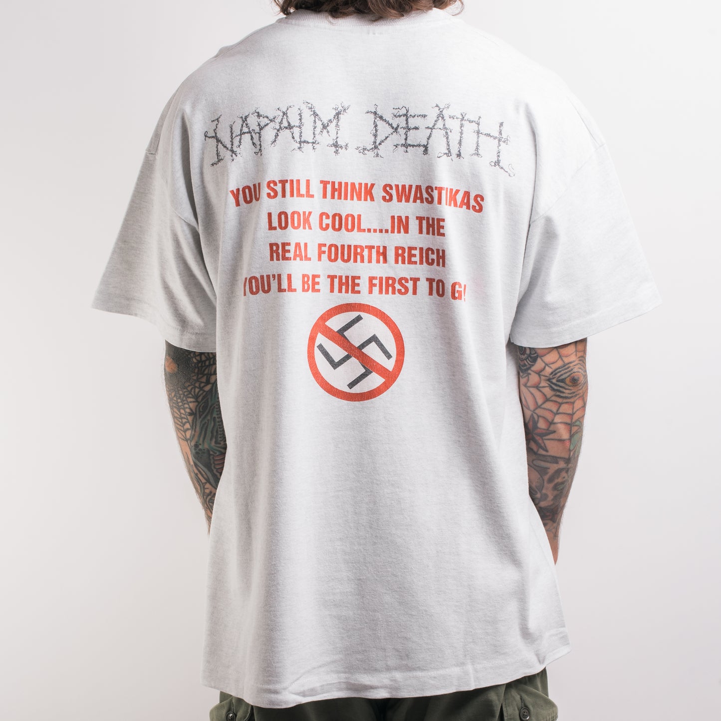 Vintage 1993 Napalm Death Nazi Punks Fuck Off T-Shirt