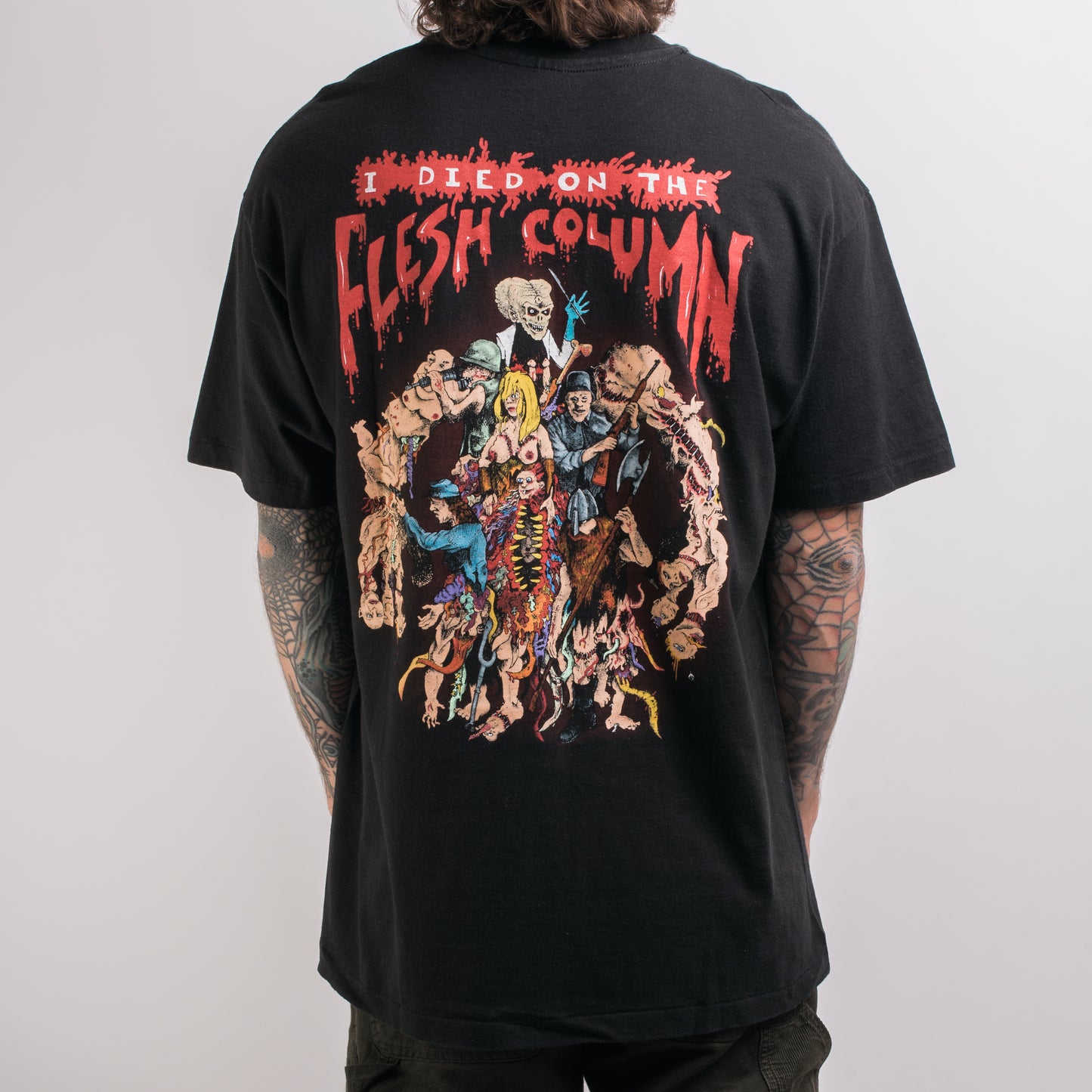 Vintage 1994 Gwar I Died On The Flesh Column T-Shirt