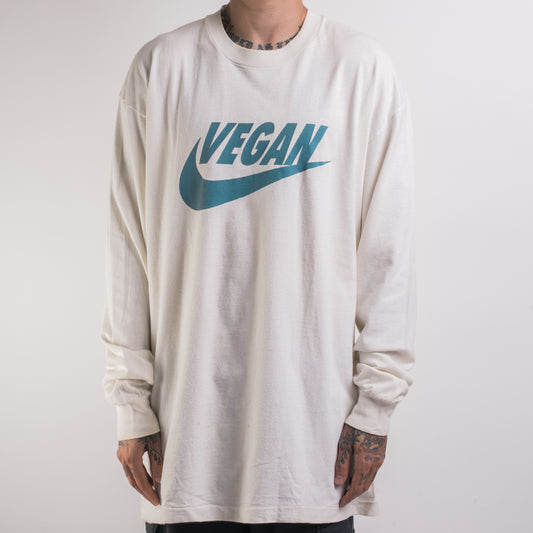 Vintage 90’s Andrew Thomas Company Go Vegan Longsleeve