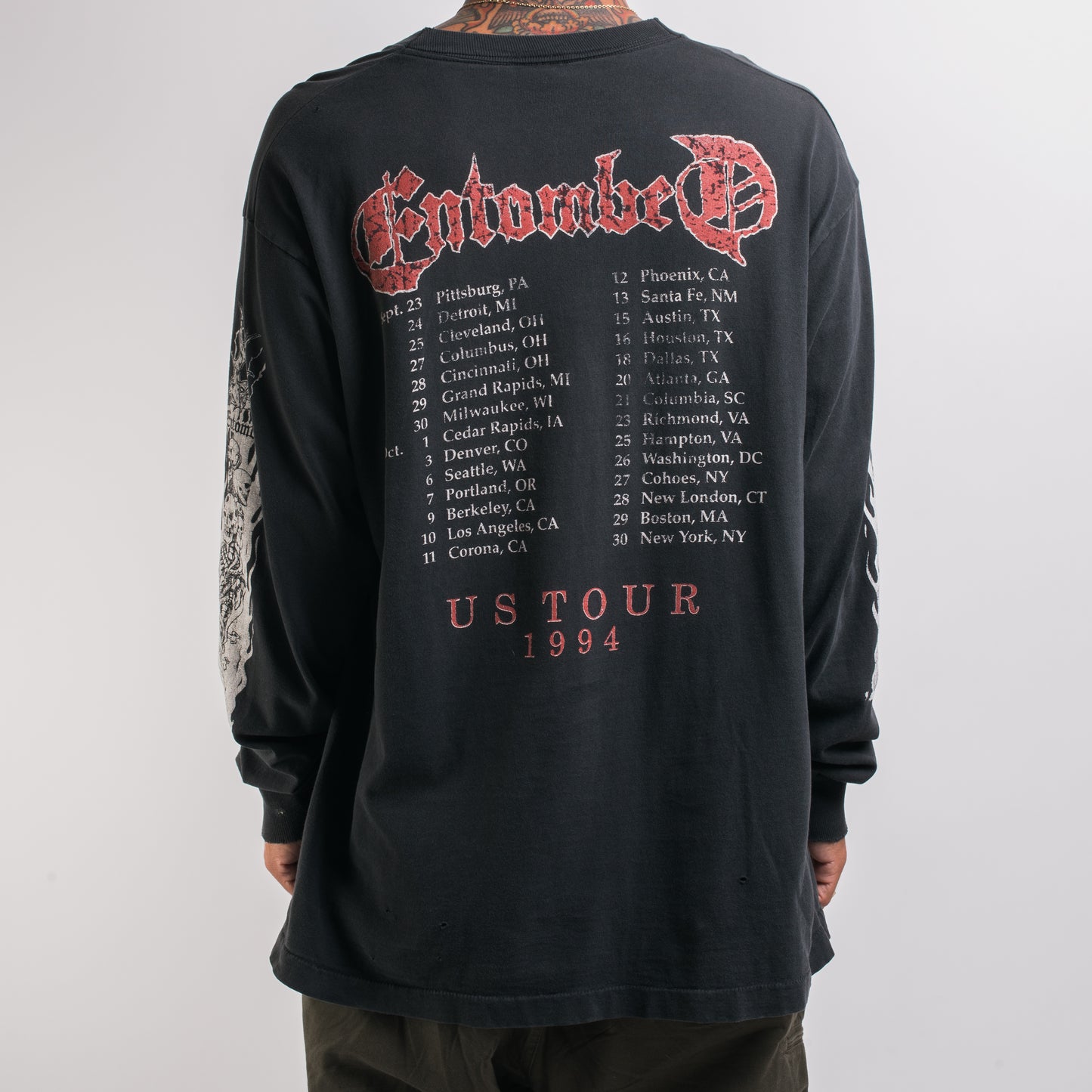 Vintage 1994 Entombed Tour Longsleeve