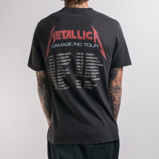 Vintage 80’s Metallica Damage Inc European Tour T-Shirt