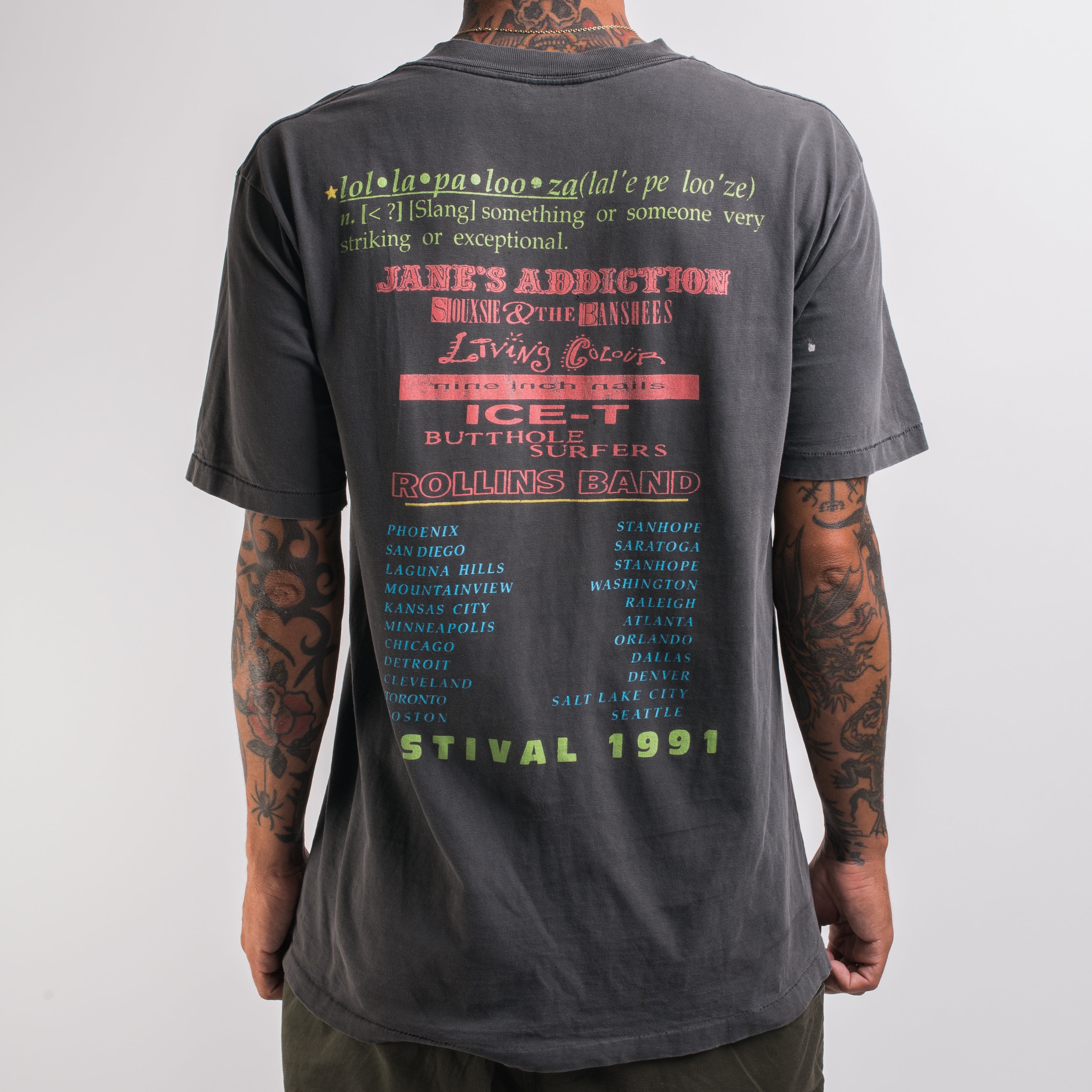 1991年Jane's Addiction ロラパルーザ フェスTEE | nate-hospital.com