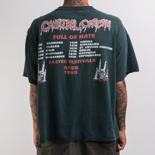 Vintage 1993 Cannibal Corpse Tomb Of The Mutilated Tour T-Shirt