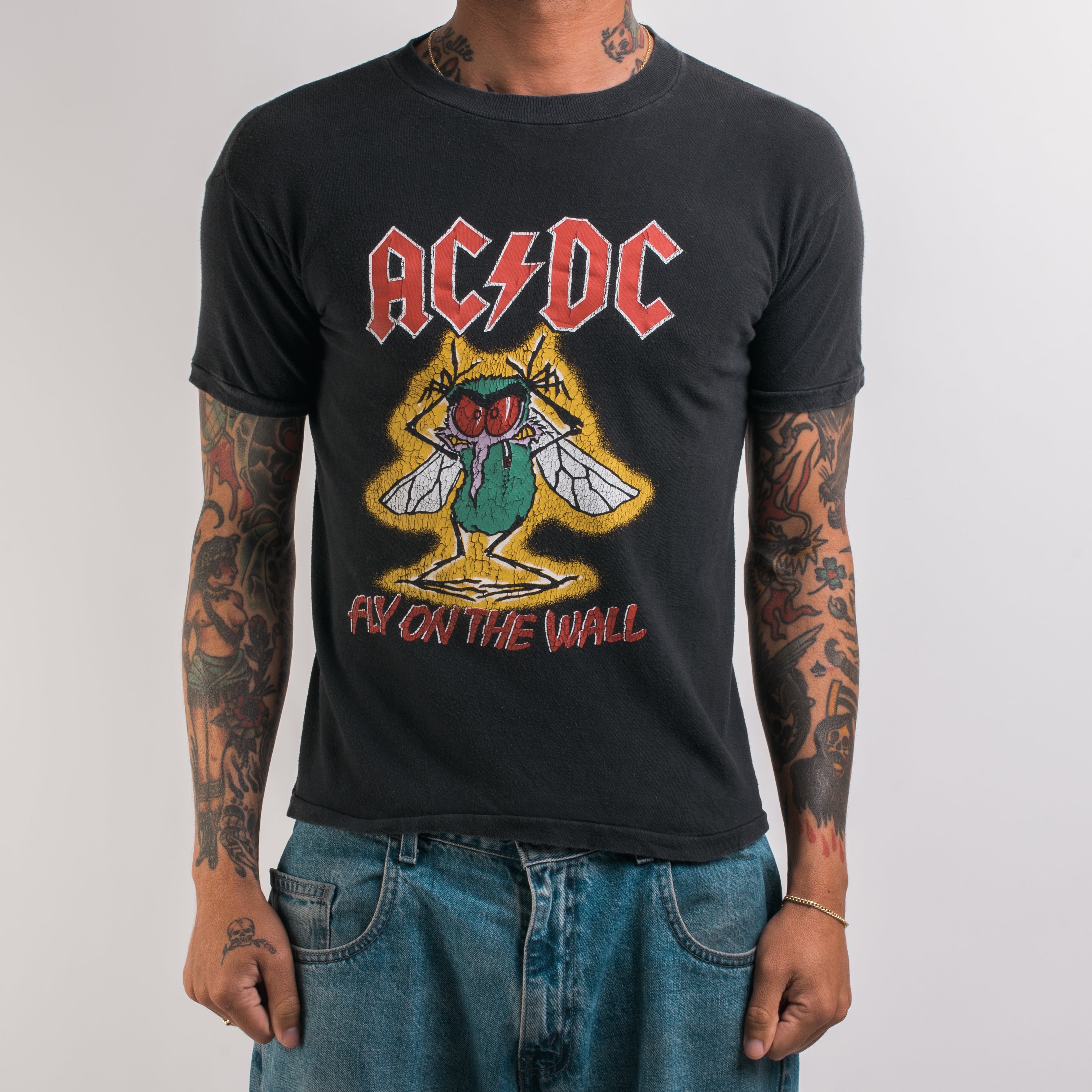 Acdc fly on the best sale wall shirt