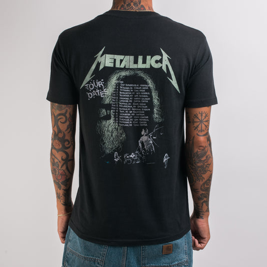 Vintage 1989 Metallica Damaged Justice Tour T-Shirt