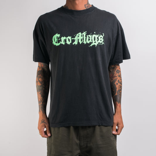 Vintage 1991 Cro-Mags Anniversary Tour T-Shirt