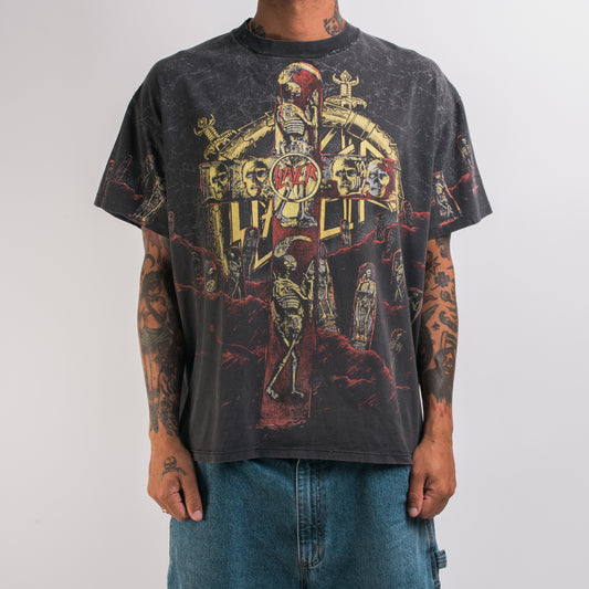 Vintage 1991 Slayer Seasons In The Abyss All Over Print T-Shirt