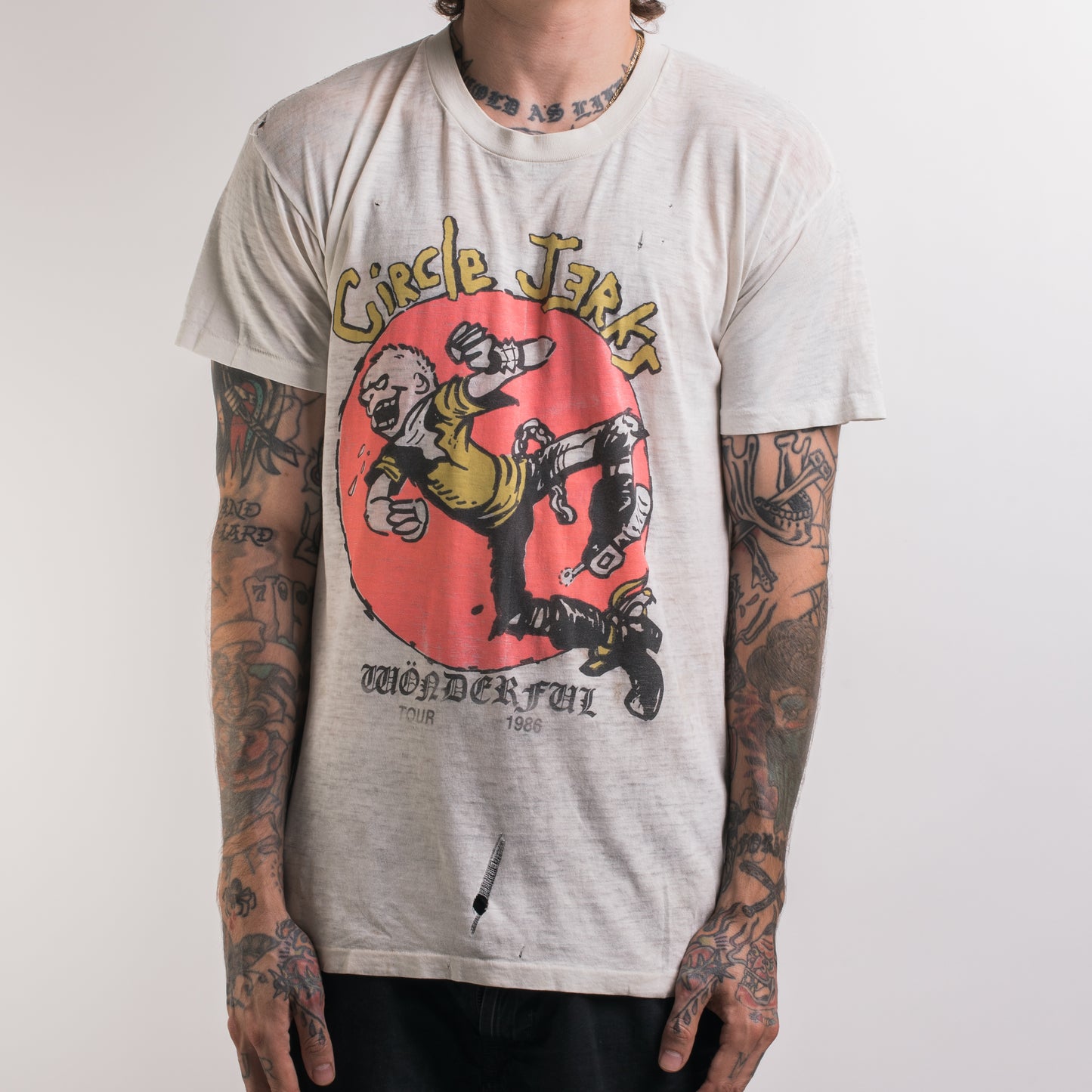 Vintage 1986 Circle Jerks Wonderful Tour T-Shirt