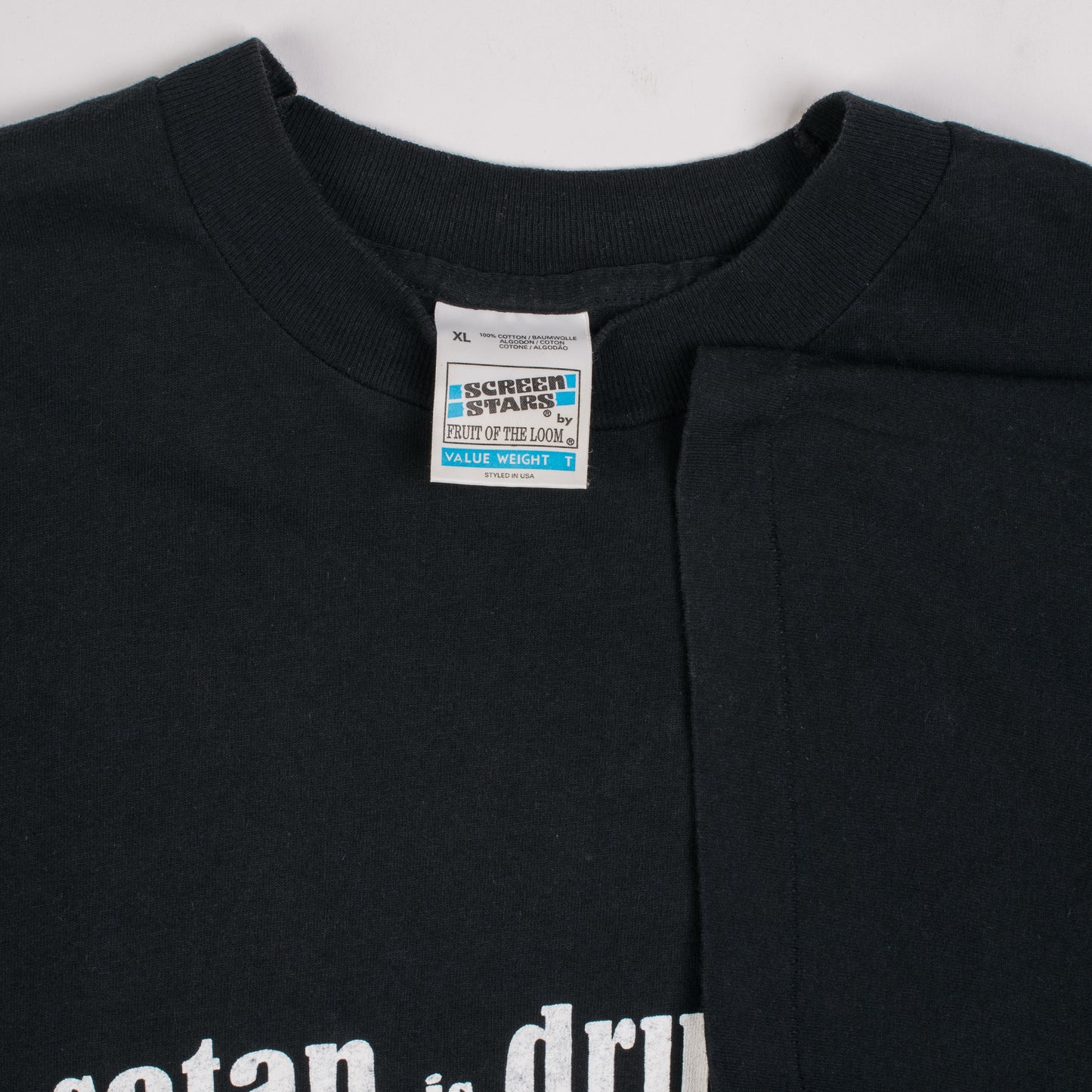 Vintage 90’s Satan Is Drug Free T-Shirt