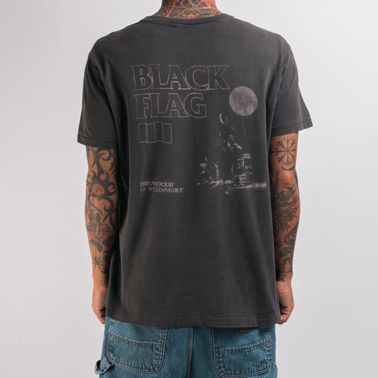 Vintage 80’s Black Flag Process Of Weeding Out T-Shirt