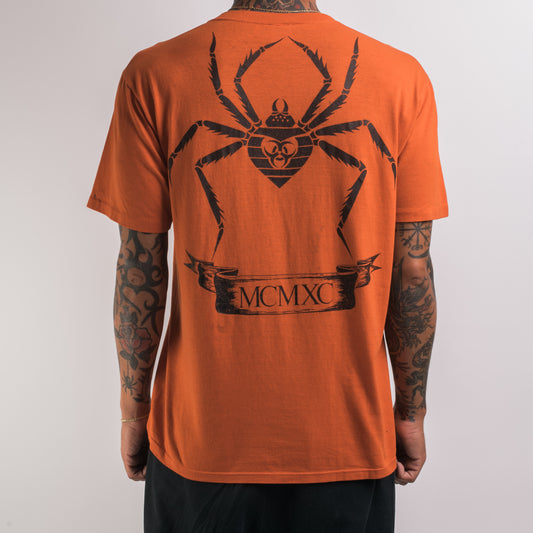 Vintage 1990 Biohazard Spider T-Shirt