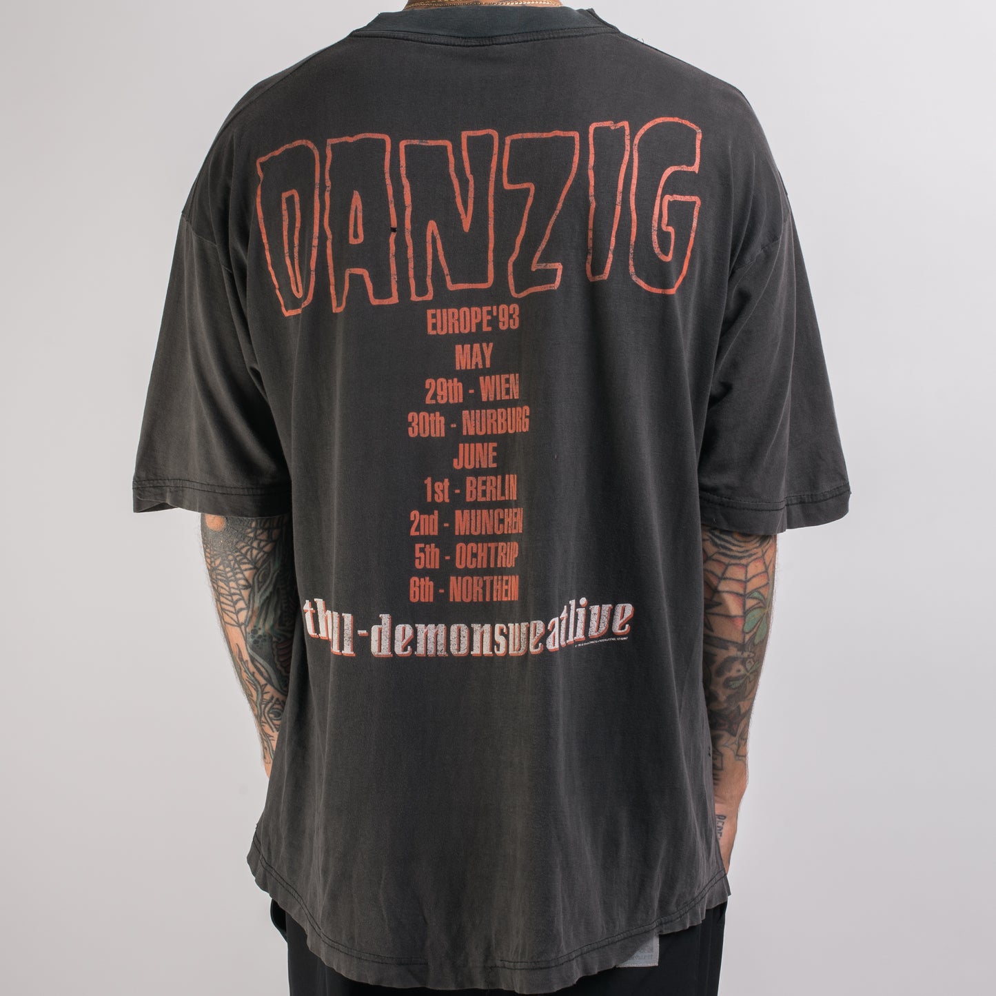 Vintage 1993 Danzig Thrall- Demonsweatlive Tour T-Shirt