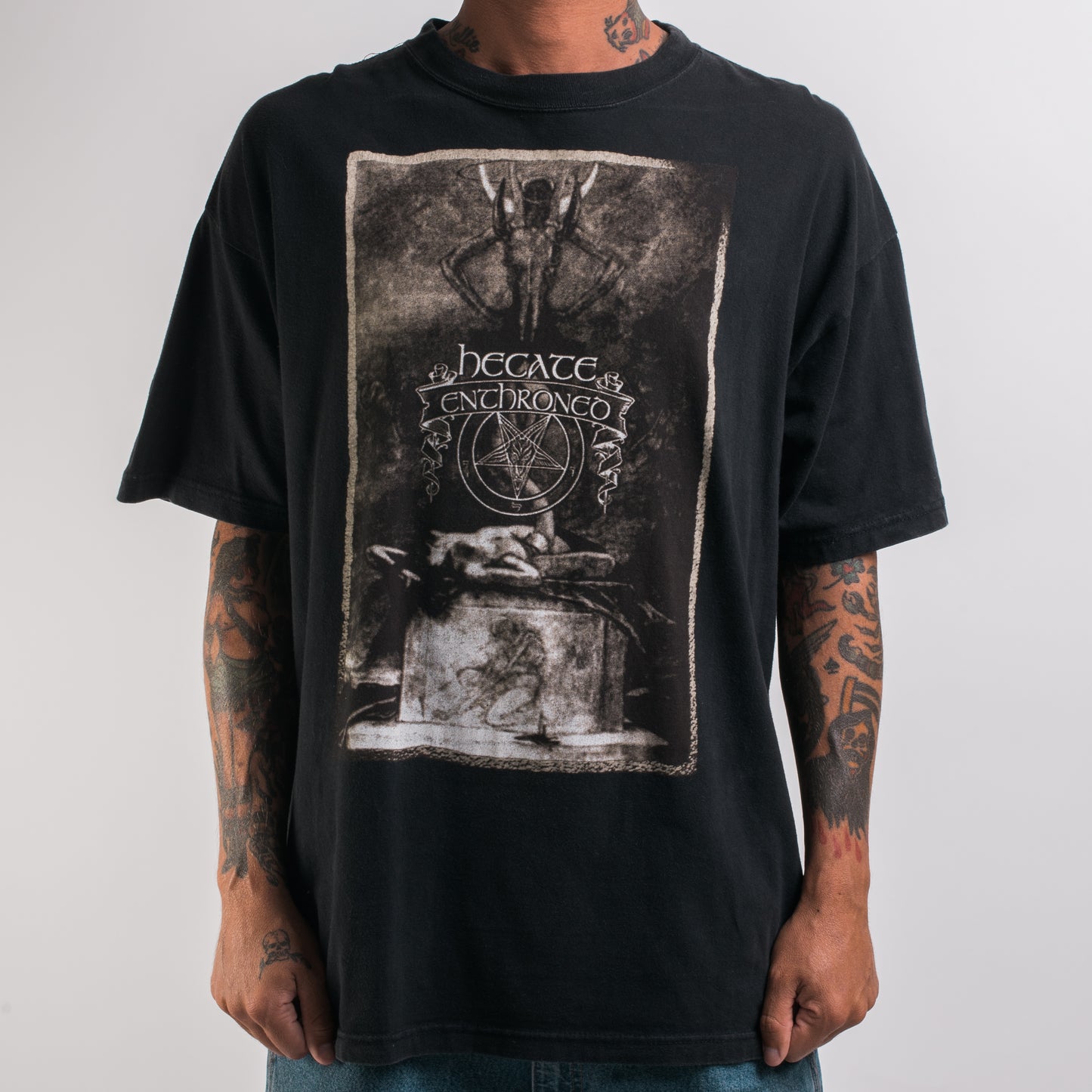 Vintage 90’s Hecate Enthroned The Night Of Bestial Bloodshed T-Shirt