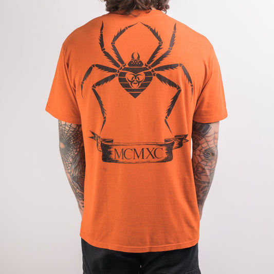 Vintage 1990 Biohazard Spider T-Shirt