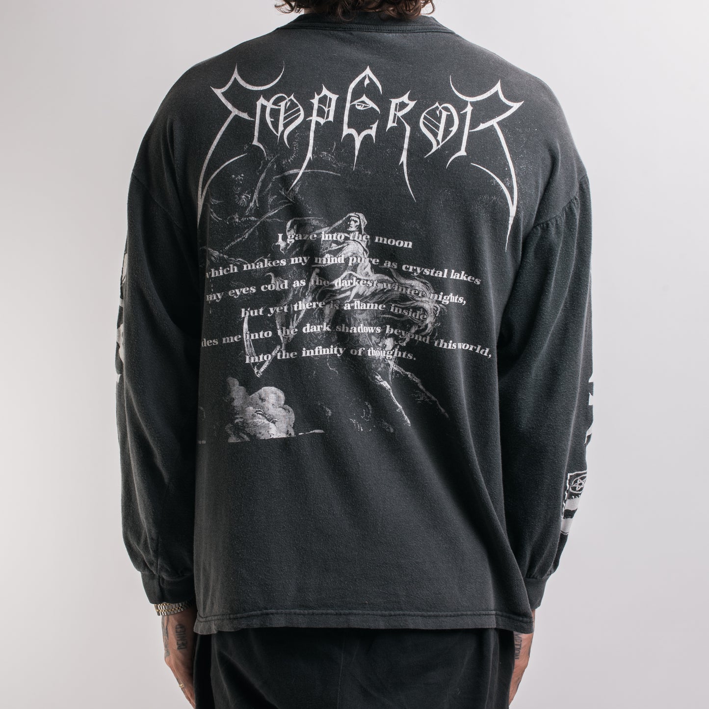 Vintage 1994 Emperor Into the Infinity of Thoughts Longsleeve