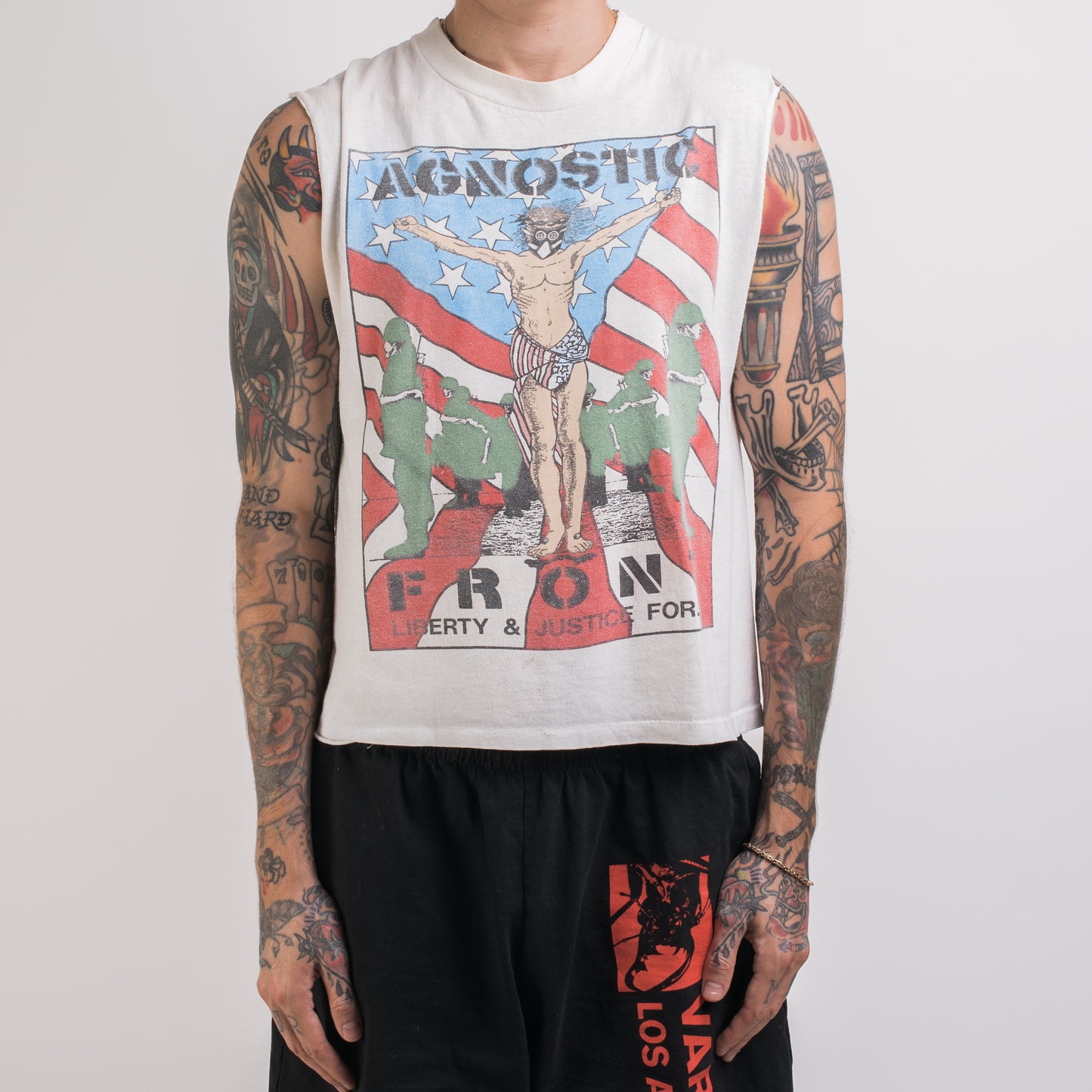 Vintage 80’s Agnostic Front Liberty And Justice T-Shirt