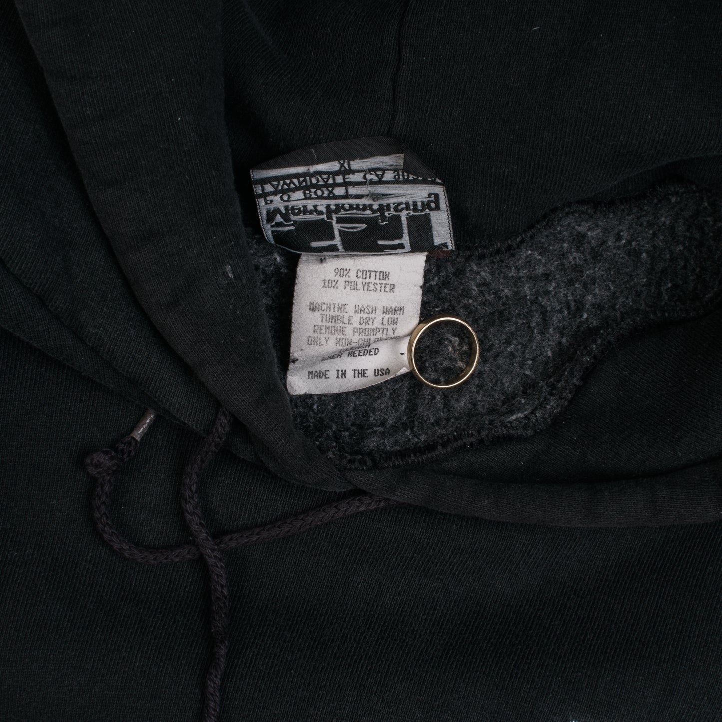 Vintage 90’s Black Flag Embroidery Hoodie