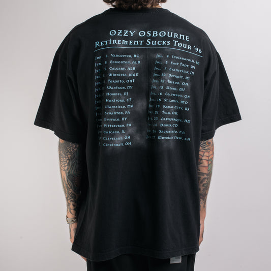 Vintage 1996 Ozzy Osbourne Retirement Sucks Tour T-Shirt