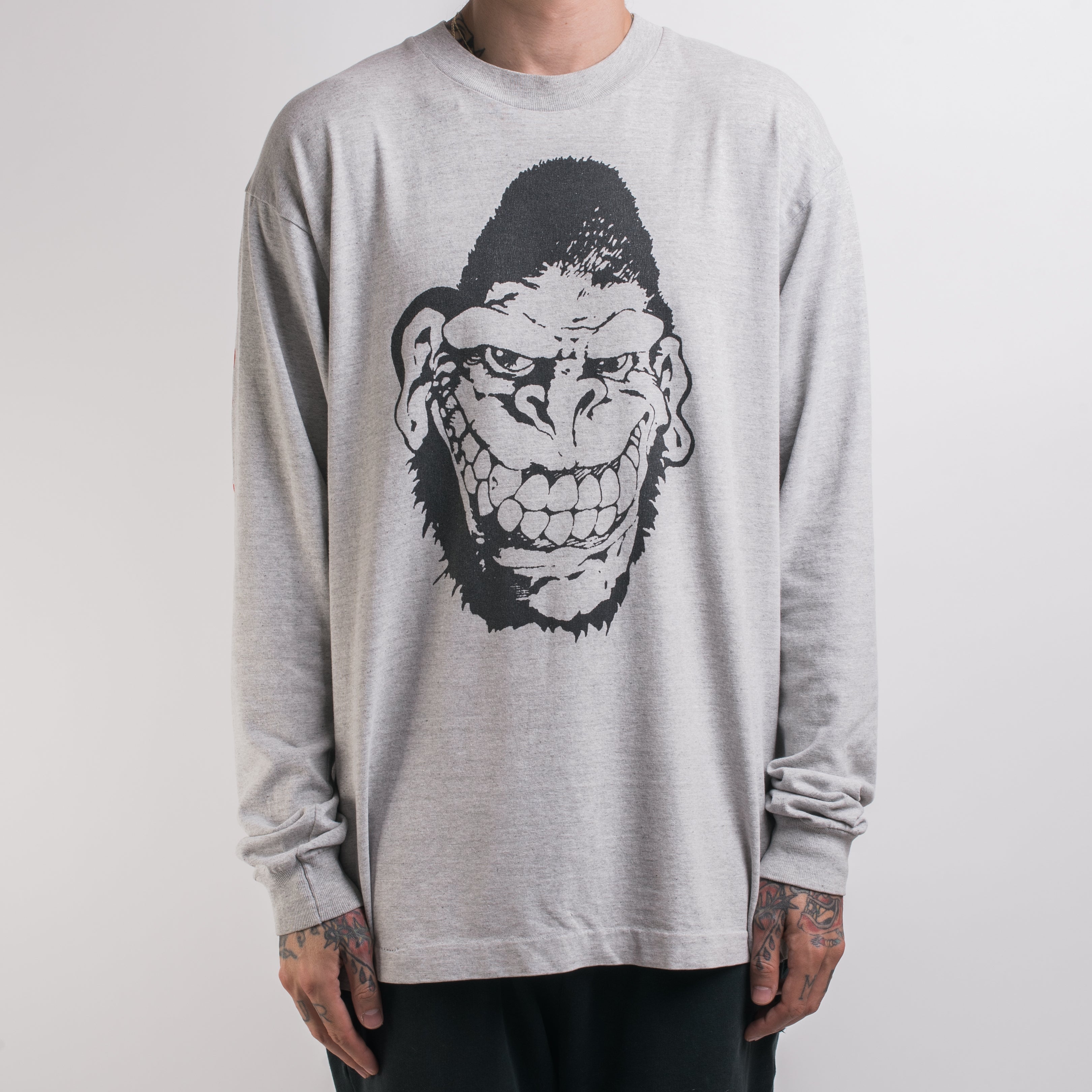 安いそれに目立つ BISCUITS GORILLA tour サイズL長袖 ロンTシャツ